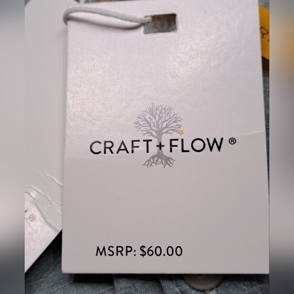 NWT Craft & Flow Button Up Short Sleeve Shirt Size L - Picture 7 of 13